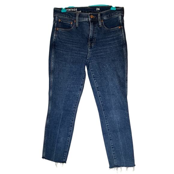 J. Crew Medium Wash Slim Straight Jean Size 26 - Picture 1 of 16